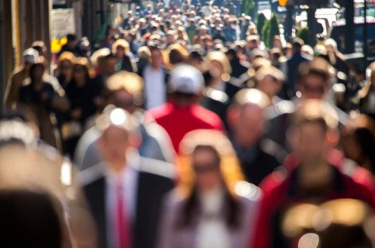 Crowd-People-Walking-Business-Blurry